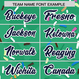 Custom Brilliant Green Ice Cream Cone Graffiti Pattern Fashion Authentic Baseball Jersey