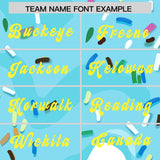 Fans-Made | Custom Blue Ice Cream Cone Graffiti Pattern Fashion Authentic Baseball Jersey From Evan Neufang ?¡ìC Available for Reorder