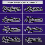 VVHL Custom Purple Black Gradient Fashion Authentic Baseball Jersey