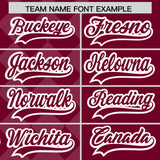 Custom Crimson Rhombus Design Authentic Baseball Jersey