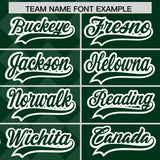Custom Green Rhombus Design Authentic Baseball Jersey
