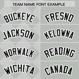 Custom Gray Rhombus Design Authentic Baseball Jersey