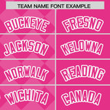 Custom Rose Red Rhombus Design Authentic Baseball Jersey