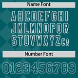 Custom Aqua Rhombus Design Authentic Baseball Jersey