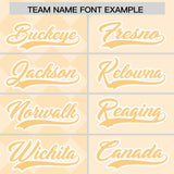 Custom Cream Rhombus Design Authentic Baseball Jersey