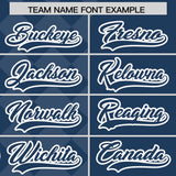 Custom Midnight Blue Rhombus Design Authentic Baseball Jersey