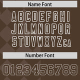 Custom Light Brown Rhombus Design Authentic Baseball Jersey