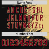 Custom Khaki Black Personalized Ink Pattern Authentic Baseball Jersey