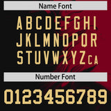 Custom Crimson Black Personalized Ink Pattern Authentic Baseball Jersey
