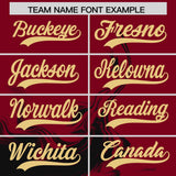 Custom Crimson Black Personalized Ink Pattern Authentic Baseball Jersey