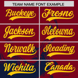 Custom Crimson Navy Personalized Ink Pattern Authentic Baseball Jersey