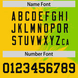 Custom Neon Green Gold Personalized Ink Pattern Authentic Baseball Jersey