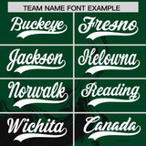 Custom Green Black Personalized Ink Pattern Authentic Baseball Jersey