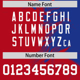 Custom Royal Red Personalized Ink Pattern Authentic Baseball Jersey