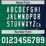 Custom Navy Kelly Green Personalized Ink Pattern Authentic Baseball Jersey