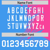 Custom Pink Powder Blue Personalized Ink Pattern Authentic Baseball Jersey
