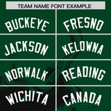 Custom Green Black Personalized Ink Pattern Authentic Baseball Jersey