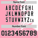 Custom White Light Pink Personalized Ink Pattern Authentic Baseball Jersey