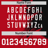 Custom Black Red Personalized Ink Pattern Authentic Baseball Jersey