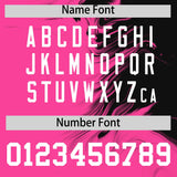 Custom Black Pink Personalized Ink Pattern Authentic Baseball Jersey