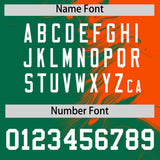 Custom Orange Kelly Green Personalized Ink Pattern Authentic Baseball Jersey