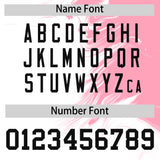 Custom Light Pink White Personalized Ink Pattern Authentic Baseball Jersey