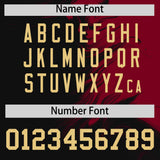 Custom Crimson Black Personalized Ink Pattern Authentic Baseball Jersey