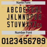 Custom Crimson Khaki Personalized Ink Pattern Authentic Baseball Jersey