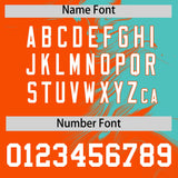 Custom Bright Green Orange Personalized Ink Pattern Authentic Baseball Jersey