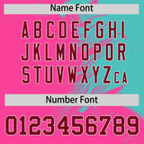 Custom Bright Green Pink Personalized Ink Pattern Authentic Baseball Jersey