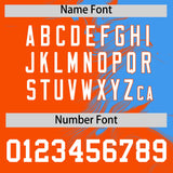 Custom Powder Blue Orange Personalized Ink Pattern Authentic Baseball Jersey