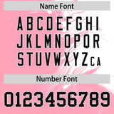 Custom White Light Pink Personalized Ink Pattern Authentic Baseball Jersey