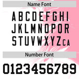 Custom Light Pink White Personalized Ink Pattern Authentic Baseball Jersey