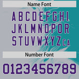 Custom Aqua Gray Personalized Ink Pattern Authentic Baseball Jersey