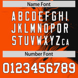 Custom Black Orange Personalized Ink Pattern Authentic Baseball Jersey
