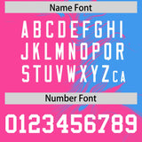 Custom Powder Blue Pink Personalized Ink Pattern Authentic Baseball Jersey