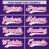 Custom Purple Classic Style Authentic Baseball Jersey