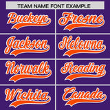 Custom Purple Classic Style Authentic Baseball Jersey