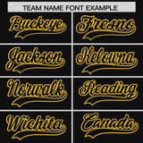 Custom Black Classic Style Authentic Baseball Jersey