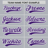 Custom Gray Classic Style Authentic Baseball Jersey