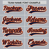 Custom Gray Classic Style Authentic Baseball Jersey