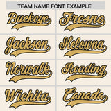 Custom Cream Classic Style Authentic Baseball Jersey