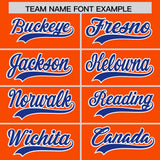 Custom Orange Classic Style Authentic Baseball Jersey
