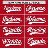 Custom Red Classic Style Authentic Baseball Jersey