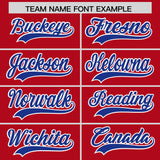 Custom Red Classic Style Authentic Baseball Jersey