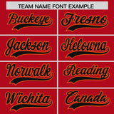 Custom Red Classic Style Authentic Baseball Jersey
