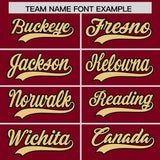 Custom Crimson Classic Style Authentic Baseball Jersey