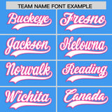 Custom Powder Blue Classic Style Authentic Baseball Jersey