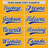 Custom Yellow Classic Style Authentic Baseball Jersey