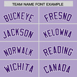 Custom Light Purple Classic Style Authentic Baseball Jersey